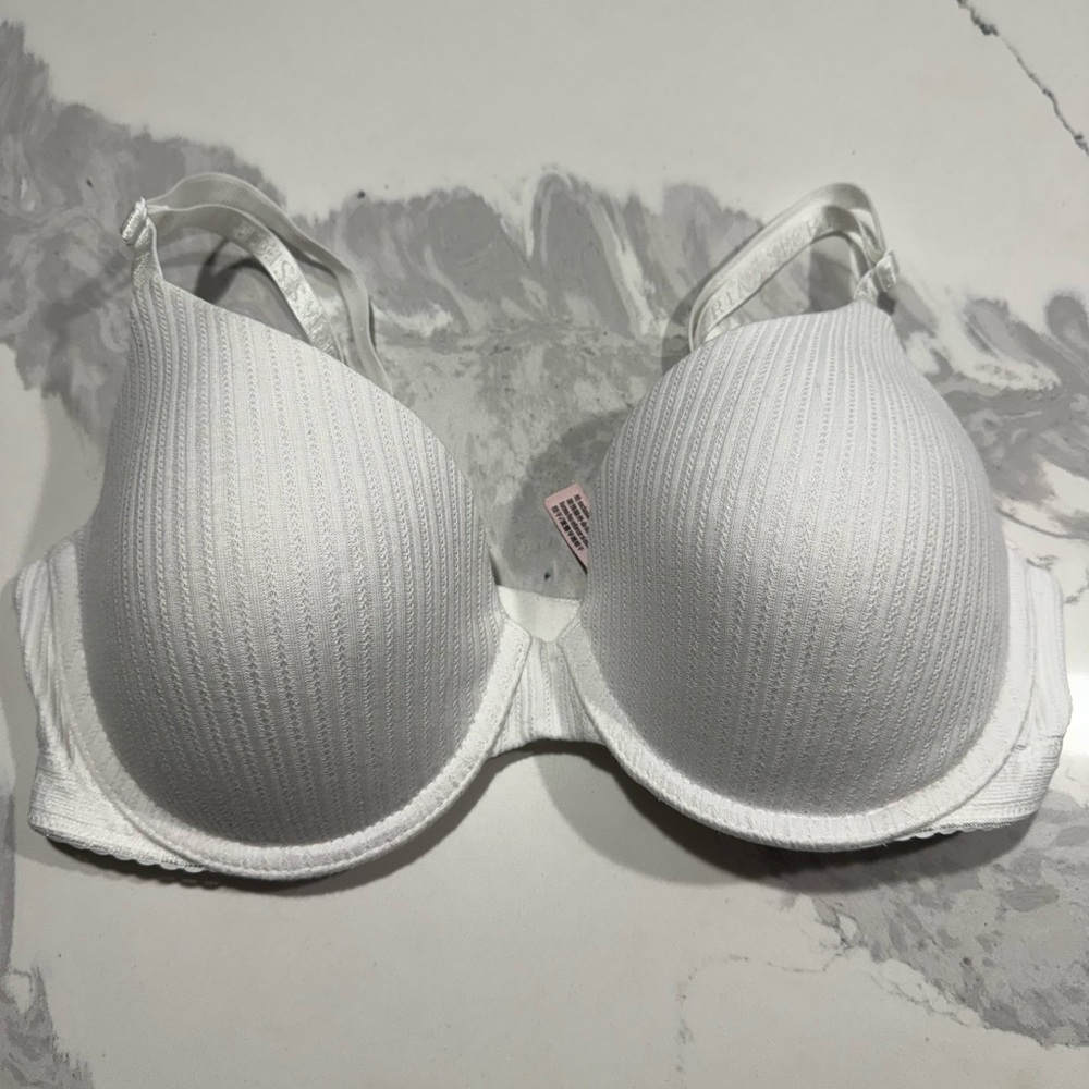 Victoria’s Secret White Ribbed T-Shirt Bra - Women Intimates